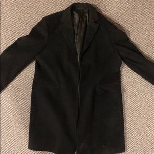 Men’s black winter long coat